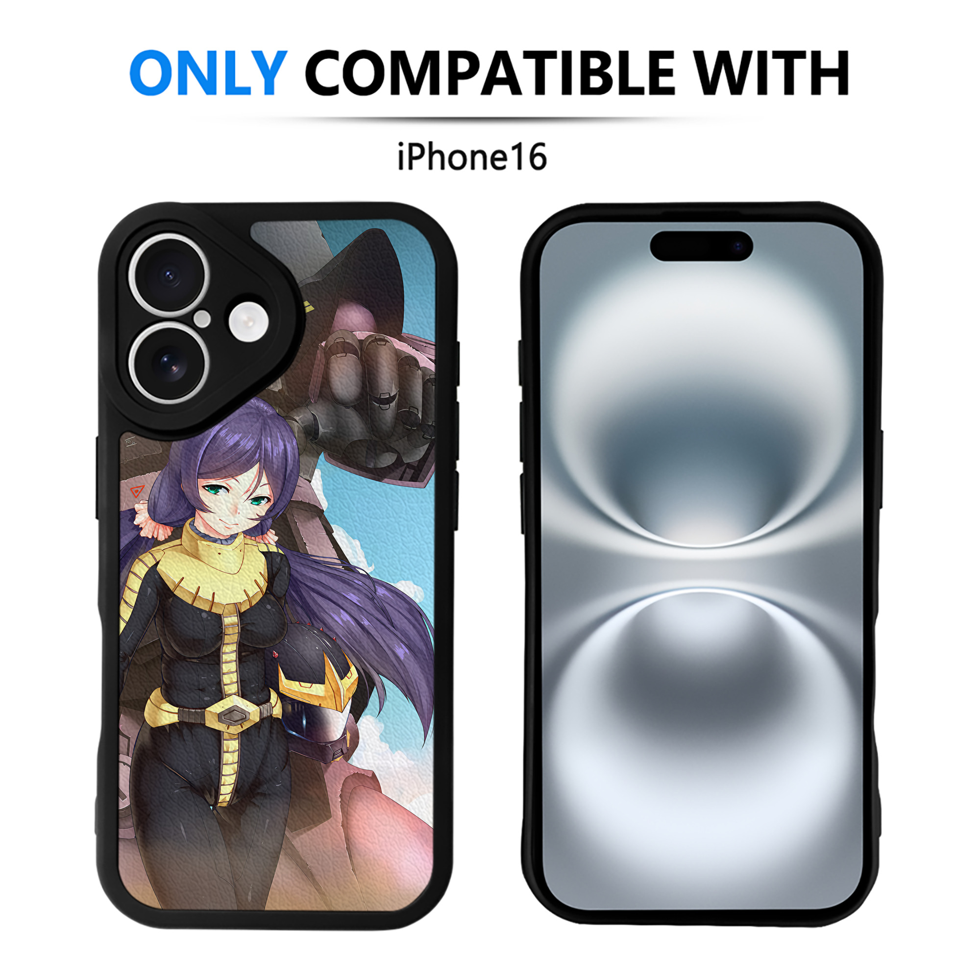 （画像用） 機動戦士ガンダム Mobile Suit Gundam 【iPhone 16シリーズ対応】シリコンスマホケース（レザー調） 材質：シリコン